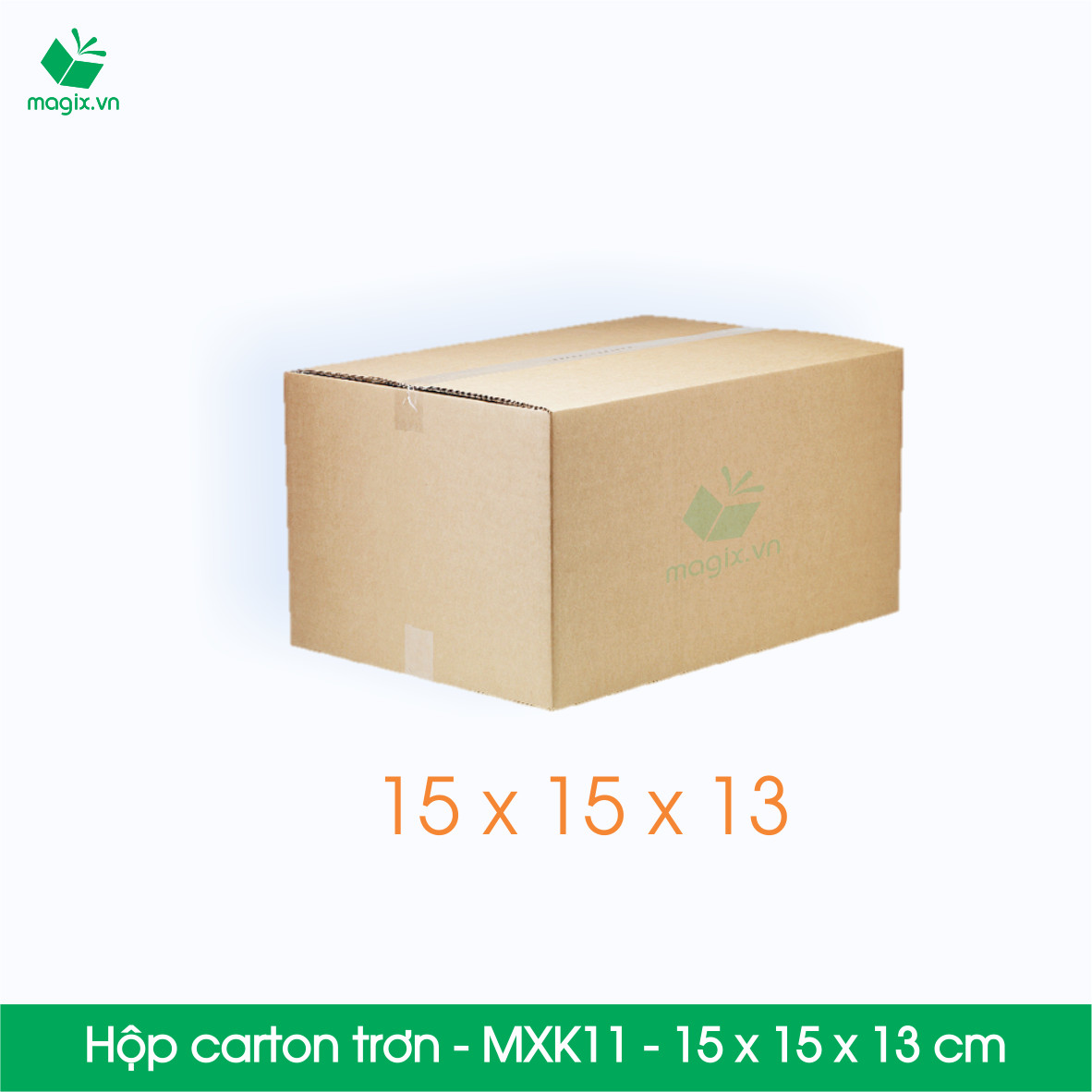 MXK11 - 15x15x13 cm - 100 Thùng hộp carton trơn đóng hàng