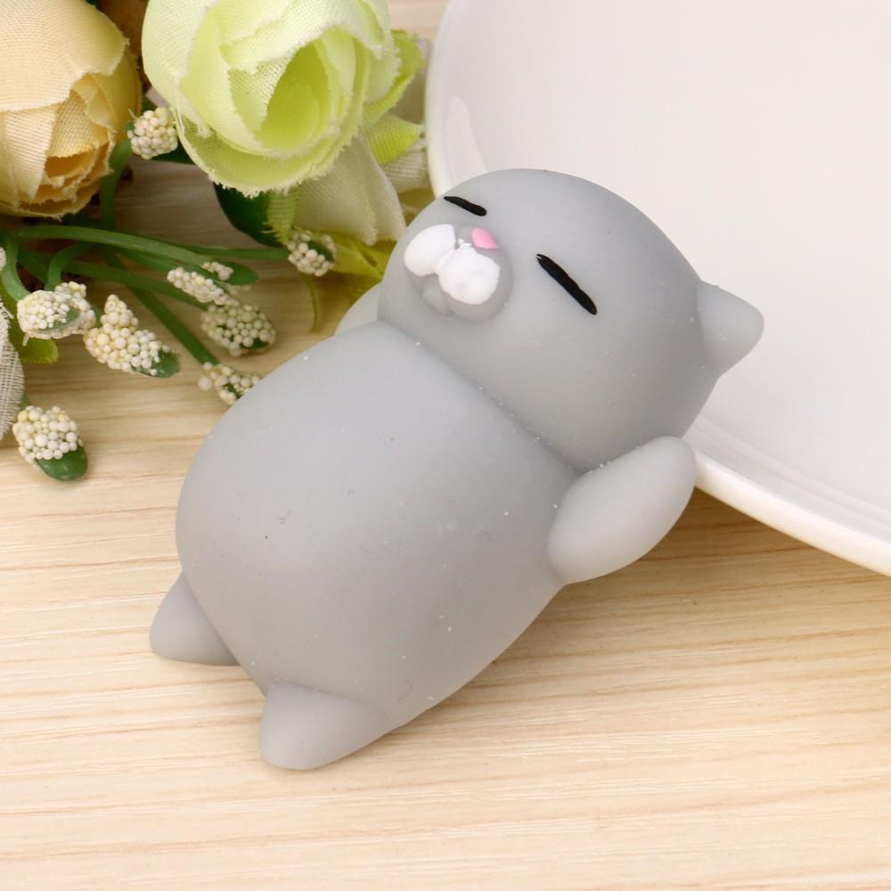 Đồ chơi đàn hồi hình mèo Mochi giúp giảm căng thẳng shop squishy