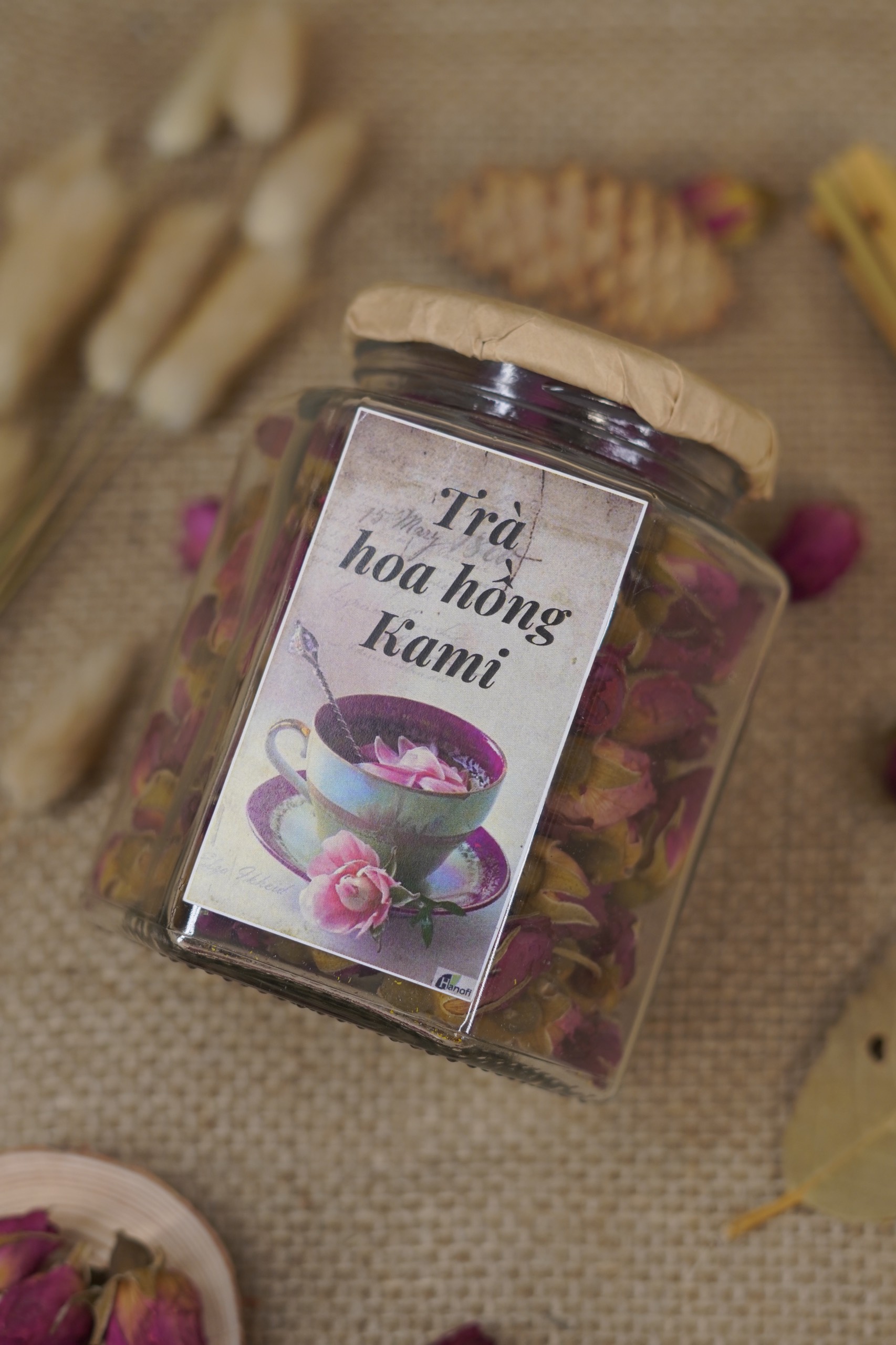 Combo 3 Trà Hoa Hồng Kami sấy lạnh 50g; Hỗ trợ giảm cân, giảm stress, detox cơ thể, đẹp da và điều hòa khí huyết