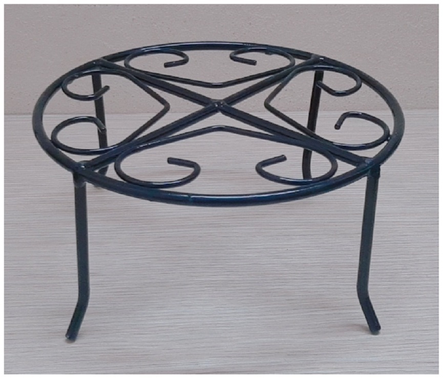 1 Kệ Sắt Đỡ Chậu Hoa Nhựa - ĐK 21.5cm, Cao 10.5cm