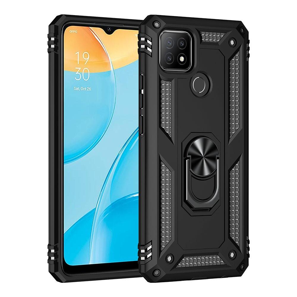 Ốp lưng cho Oppo A15 chống sốc 2 lớp kèm nhẫn iring làm giá đỡ