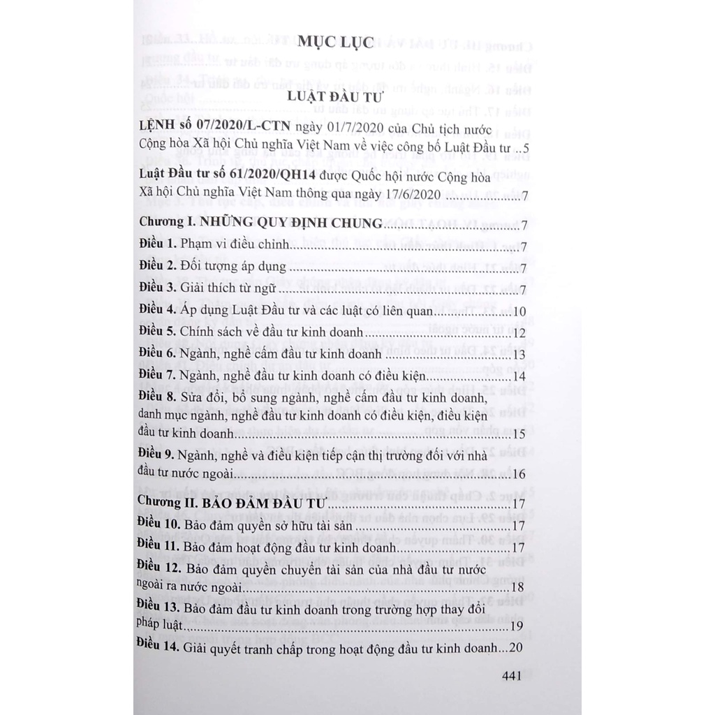 Luật đầu tư- đầu tư theo phương thức đối tác công tư (Song ngữ Việt -Anh) có hiệu lực từ ngày 01/01/2021