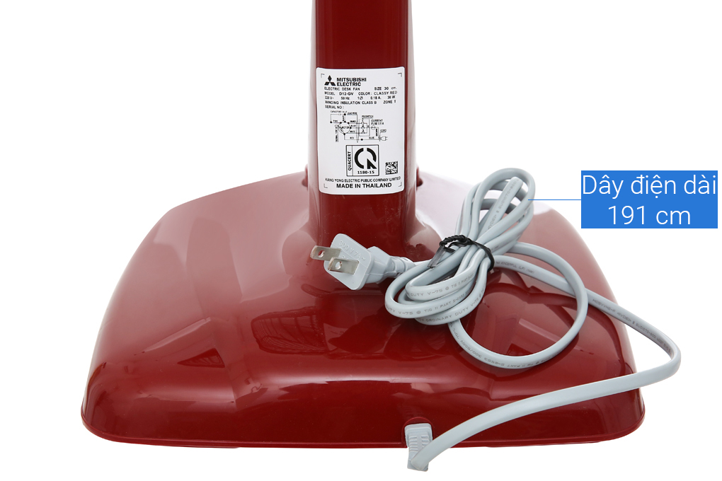 Quạt bàn Mitsubishi D12-GA CY-RD - Hàng chính hãng