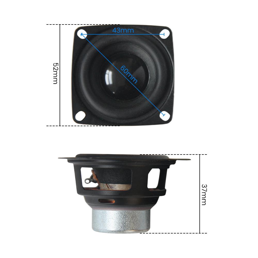AIYIMA 2 Chiếc 2 Inch 52MM Loa Toàn Dải 6 Ohm Âm Thanh 10W Mini Neodymium Từ Tính viền Cao Su Loa Rạp Hát Tại Nhà