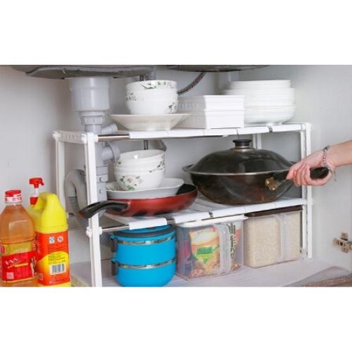 Kệ Bếp Đa Năng Màu Trắng Có Thể Thay Đổi Kích Thước - CH Hương Thị Miễn Phí Vận Chuyển