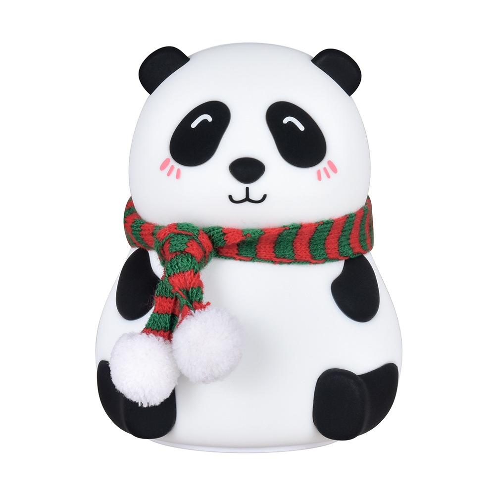 Đèn Ngủ Silicone Hình Gấu Trúc Nhiều Màu Sạc usb