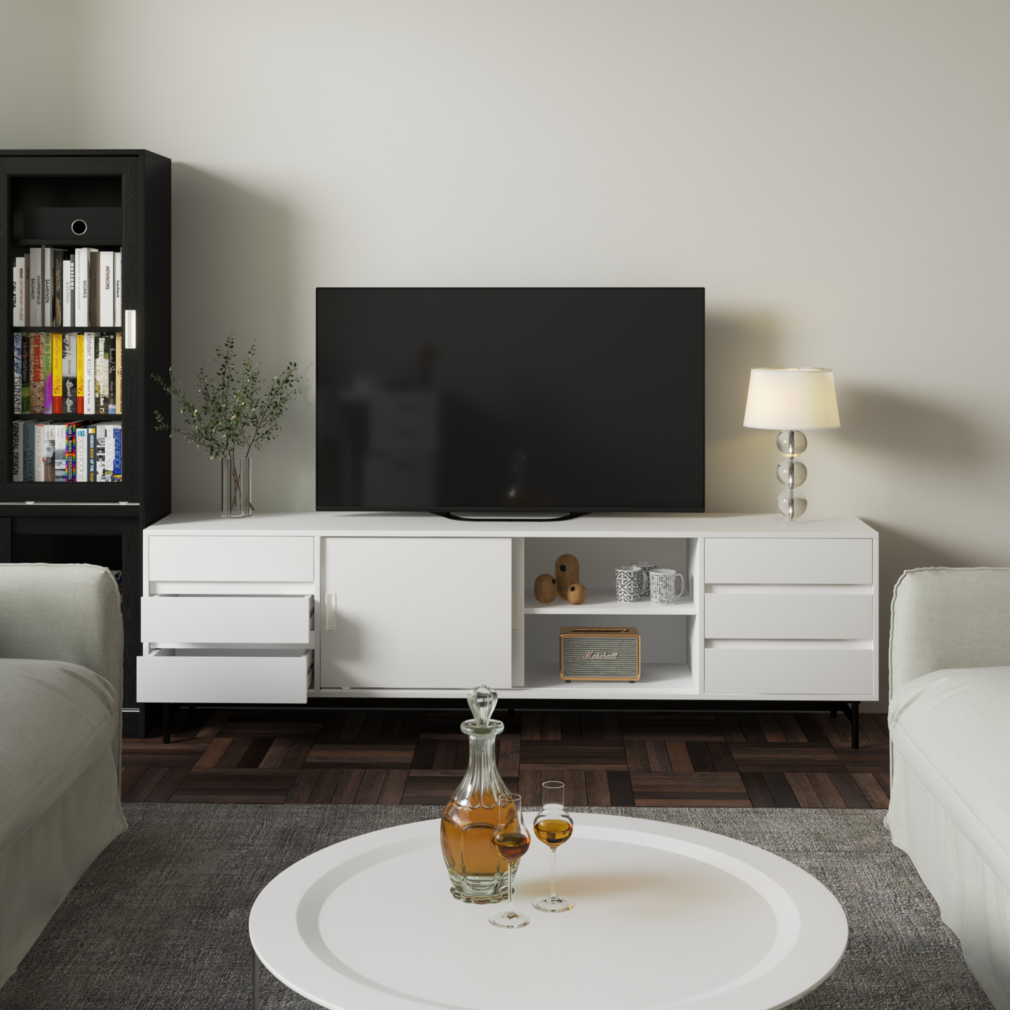 LUCA , Kệ TV 2 cửa lùa , 220cm x 42cm x 65cm , KTV_015