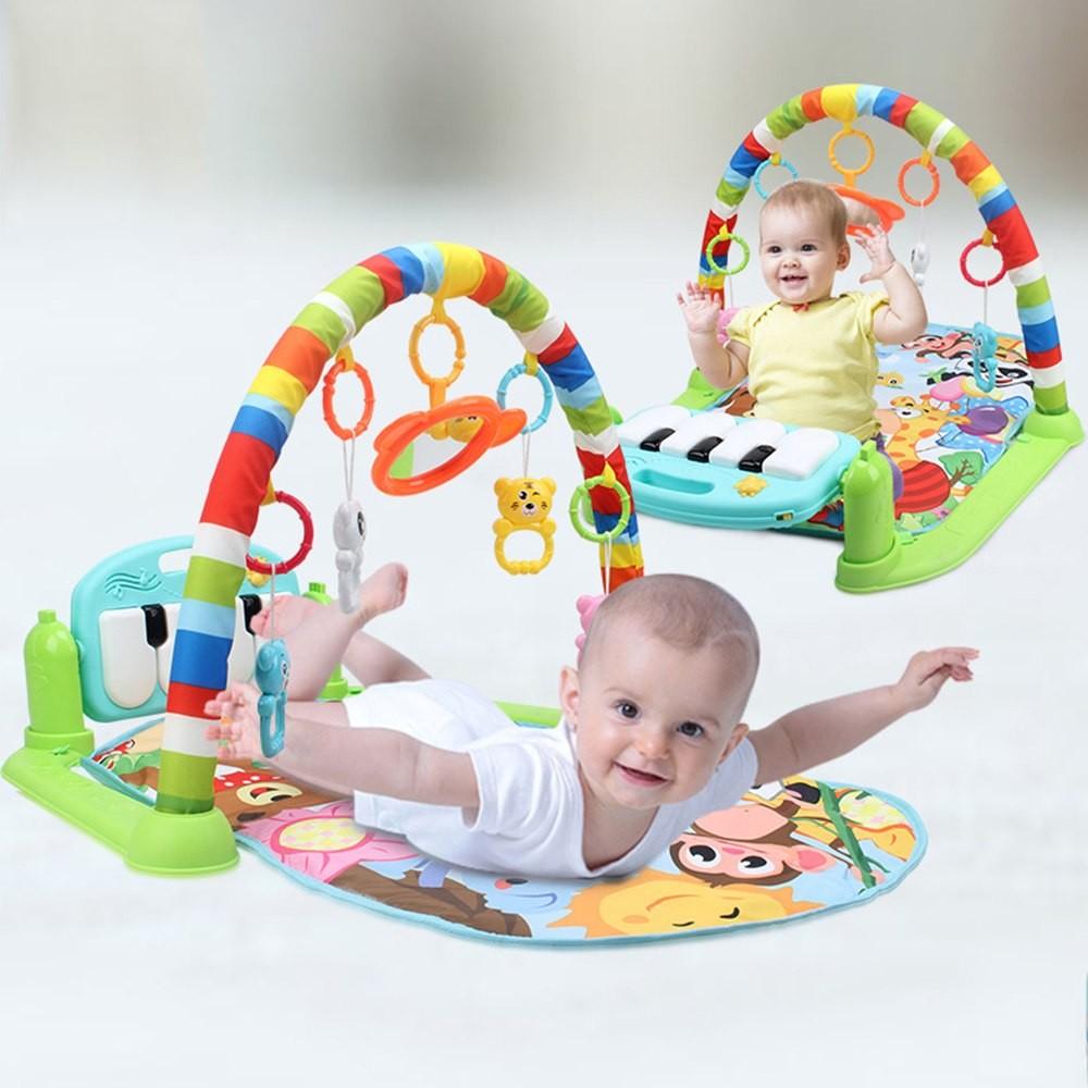 Thảm Nhạc Cho Bé Trong Giai Đoạn Từ 0-24 Tháng Tuổi, Tặng Kèm Dụng Cụ Tưa Lưỡi Vệ Sinh Cho Bé - Free Ship Toàn Quốc