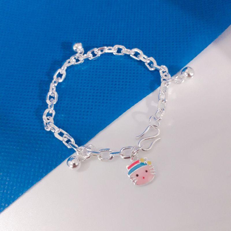 Lắc tay mèo bạc bé gái  YN JEWELRY