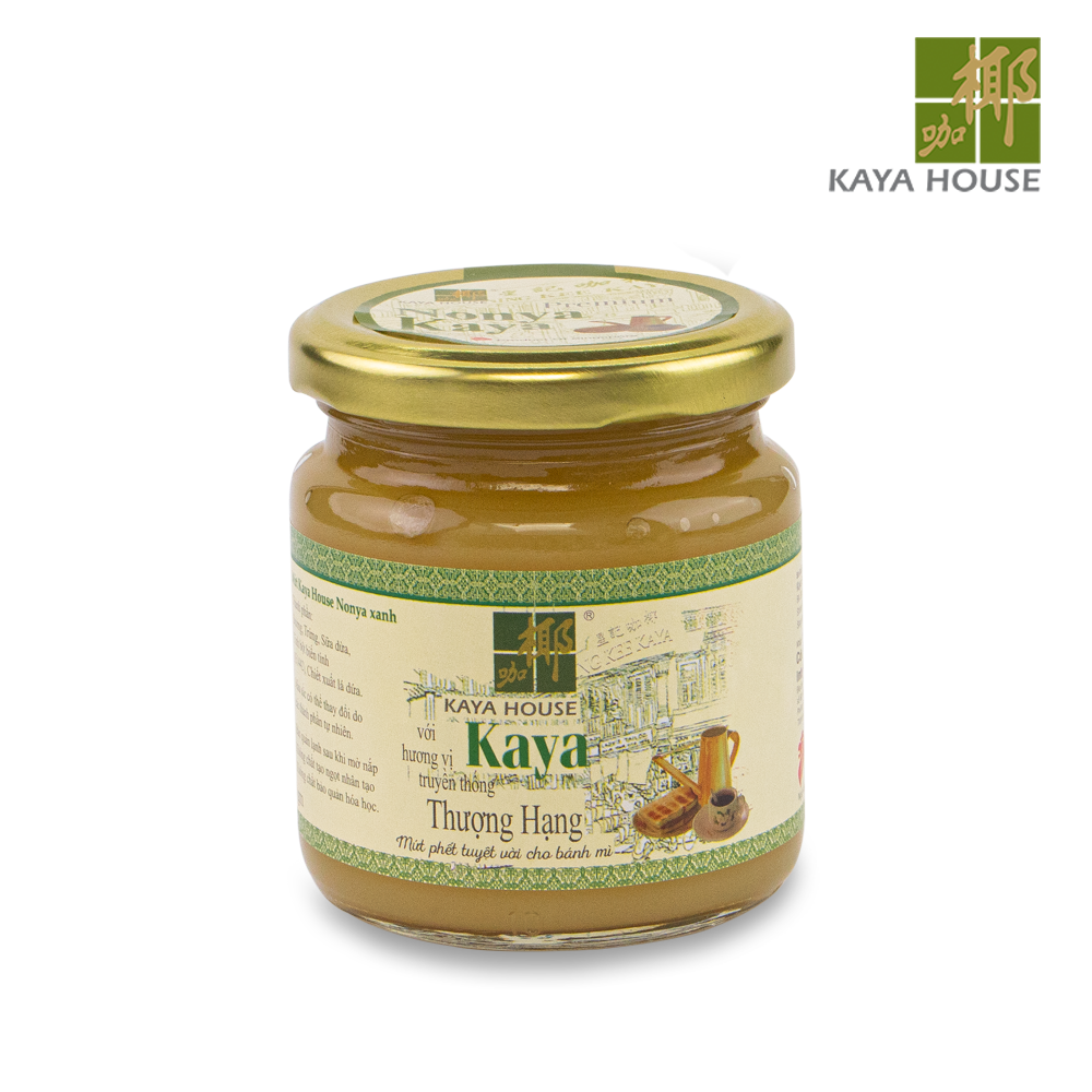 Mứt Kaya Singapore Premium Nonya hũ 240g - Kaya House - Ăn kèm với Sandwich, làm nguyên liệu nấu ăn