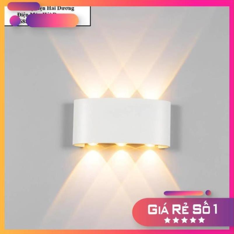 Đèn trang trí hắt tường 2 đầu 6w chống nước đẹp