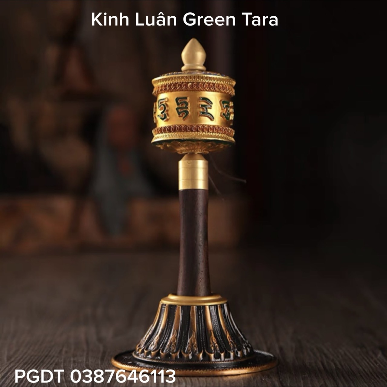 Kinh luân cầm tay thần chú Green Tara