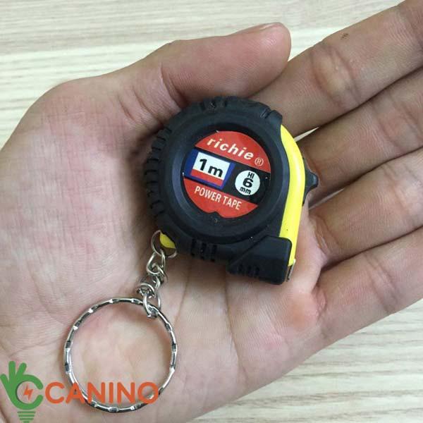 Móc khóa thước rút mini 1m