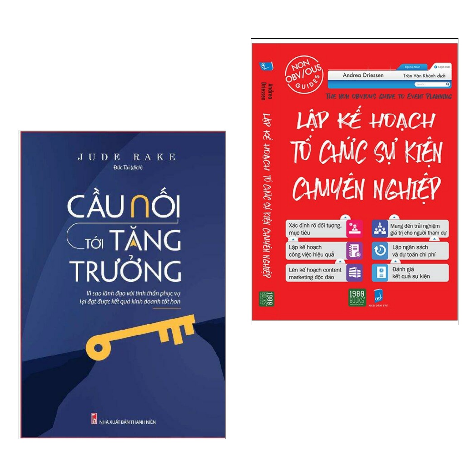 Combo 2 Cuốn : Cầu Nối Tới Tăng Trưởng  + Lập Kế Hoạch Tổ Chức Sự Kiện Chuyên Nghiệp (Những Cuốn Sách Giúp Bạn Hoạch Định Kế Hoạch Trong Tương Lai )