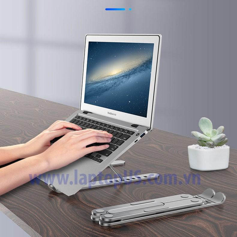 Giá Đỡ dành cho Laptop Macbook Nhôm Tản Nhiệt Điều Chỉnh Độ Cao Dễ Dàng Mang Đi