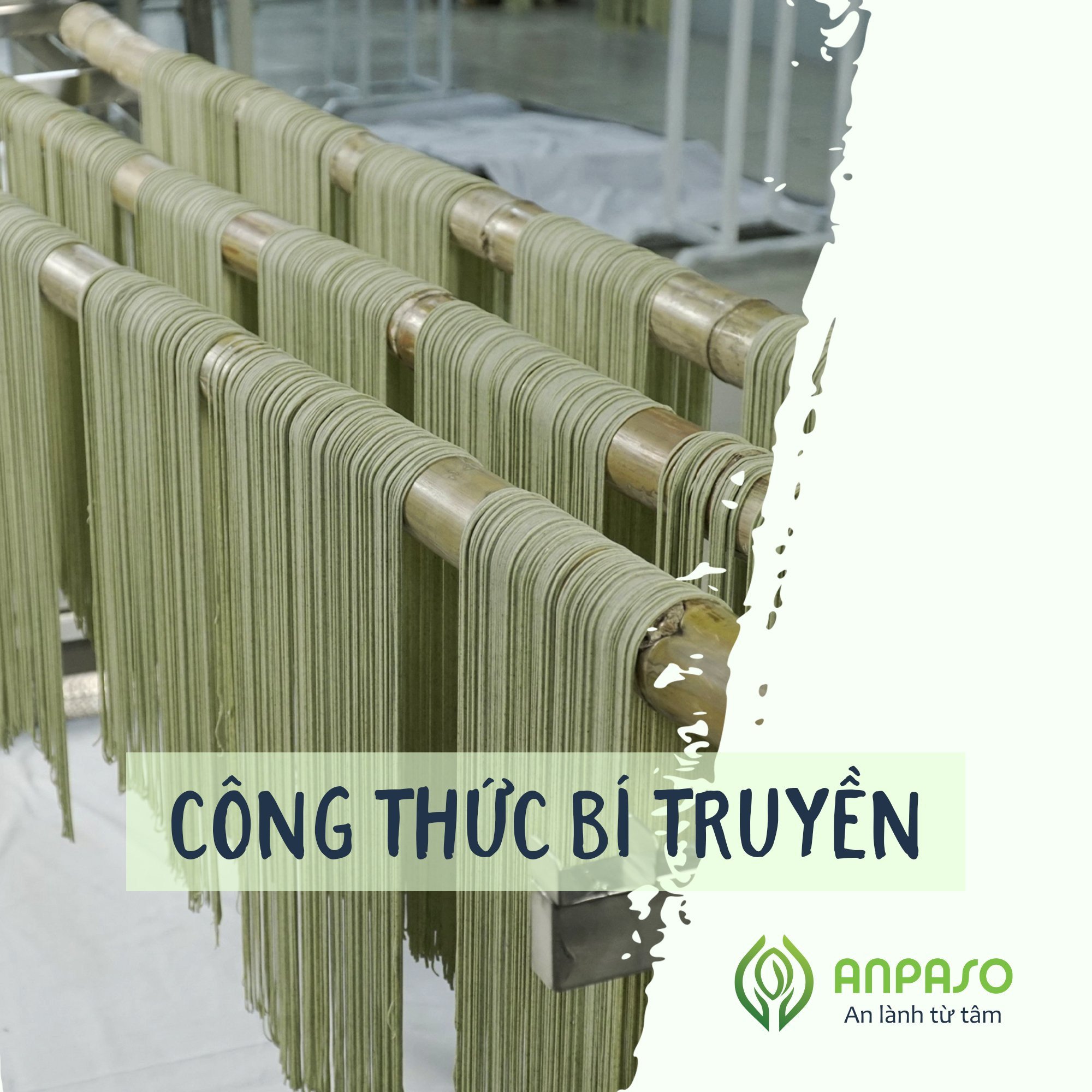 Mì Rau Củ Ăn Dặm Vị Cải Bó Xôi Organic Anpaso 300gr