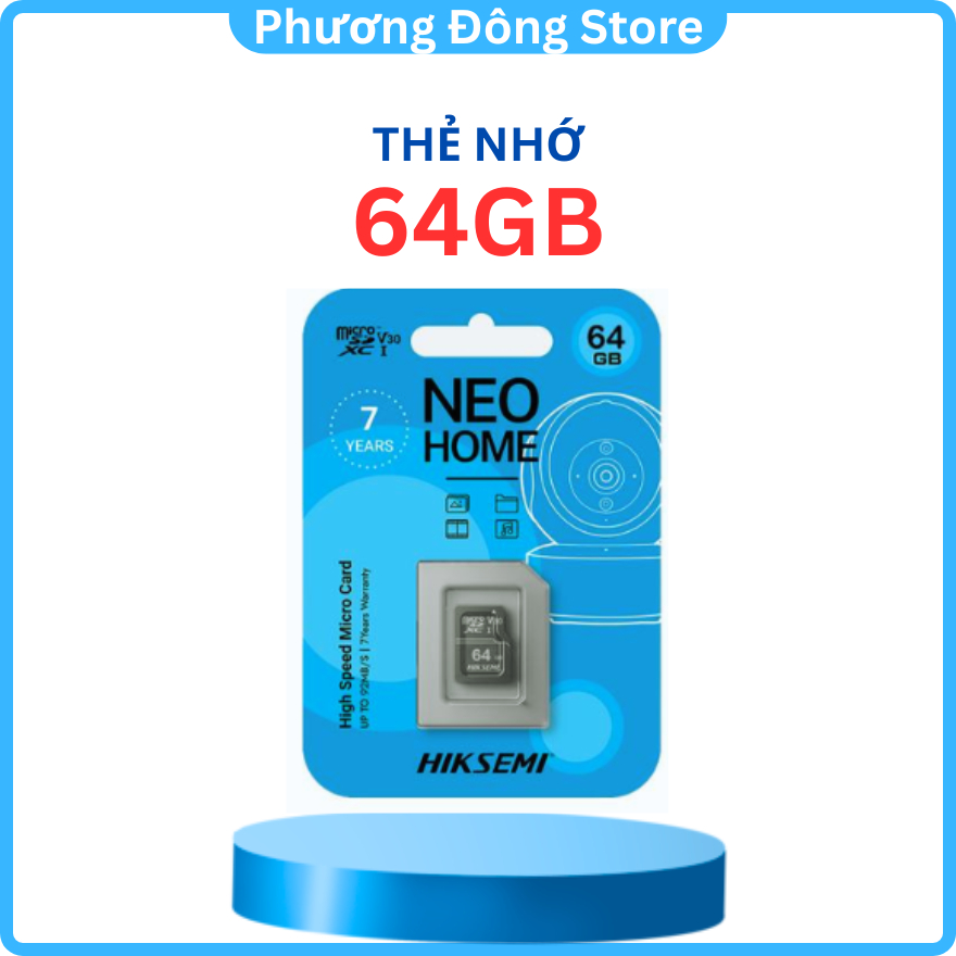 Thẻ nhớ MicroSD Hiksemi 256GB-128G-64GB-32GB tốc độ đọc lên 92MB/s chuyên dùng Camera, điện thoại - Hàng chính hãng