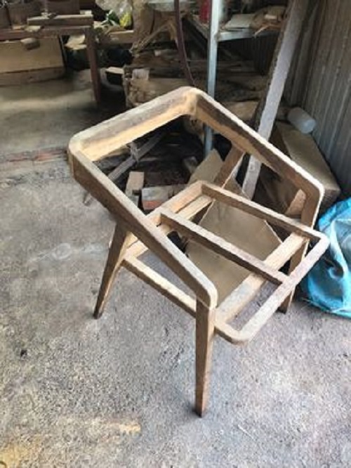 Ghế Katakana gỗ muồng đen