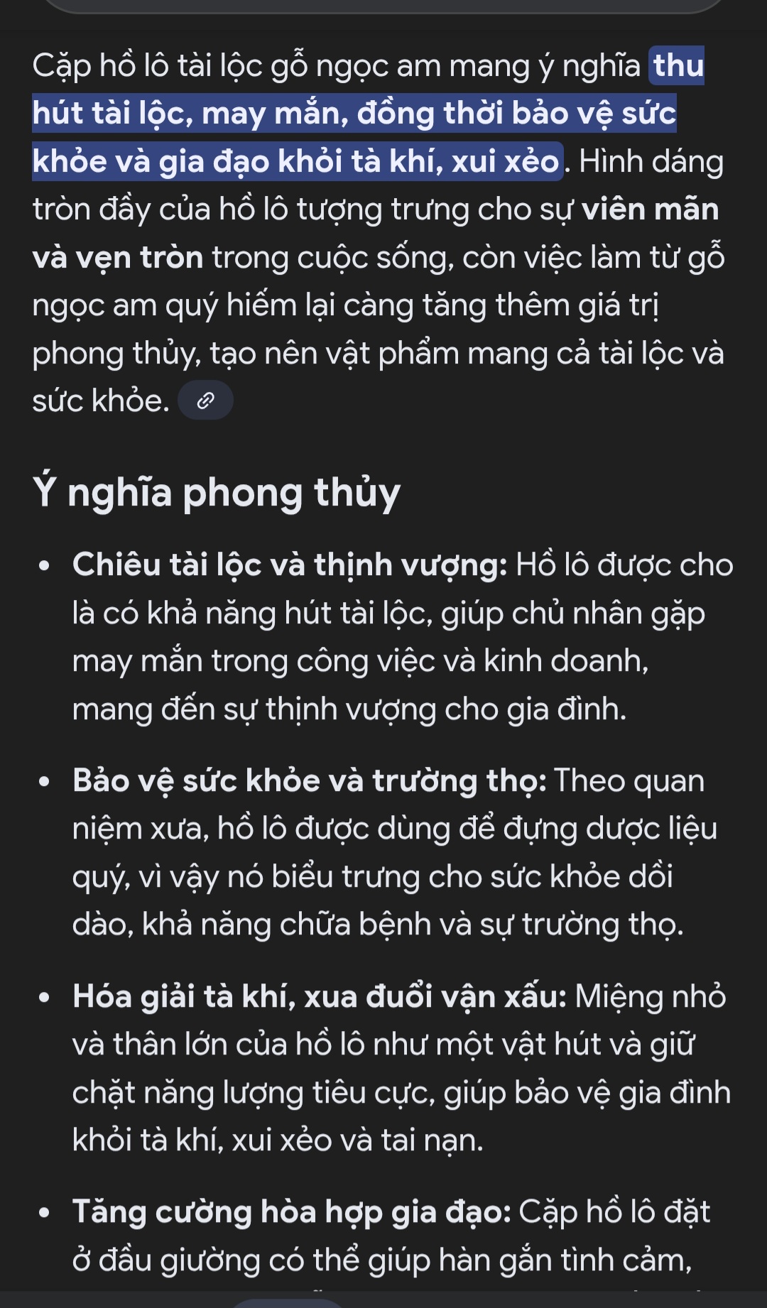 Cặp hồ lô tài lộc bằng gỗ ngọc Am cao 20cm