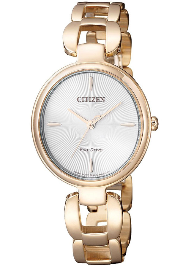 Đồng Hồ Nữ Citizen Dây Thép Không Gỉ EM0423-81A - Mặt Trắng (Sapphire)