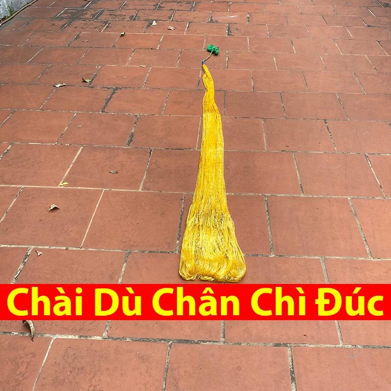 Chài Quăng Cá Truyền Thống Bằng Dù Chân Chì Đúc Cao 2m -2m5