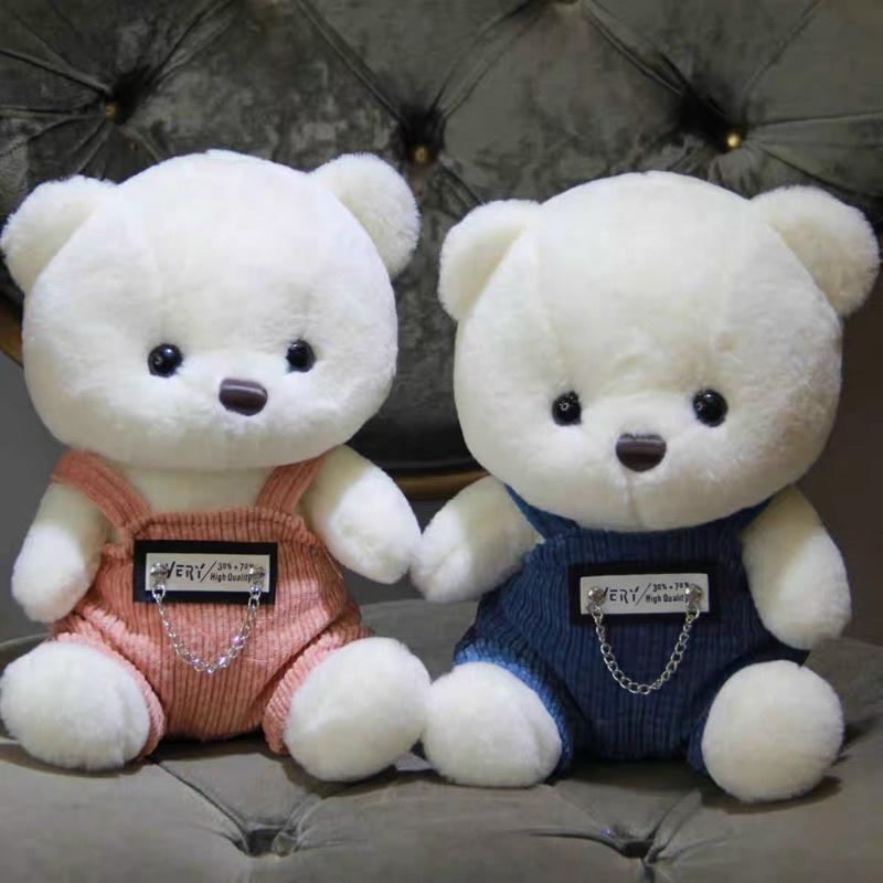 Gấu Bông Teddy Mặc Yếm Nhung Cao Cấp - Gấu Teddy Cho Bé
