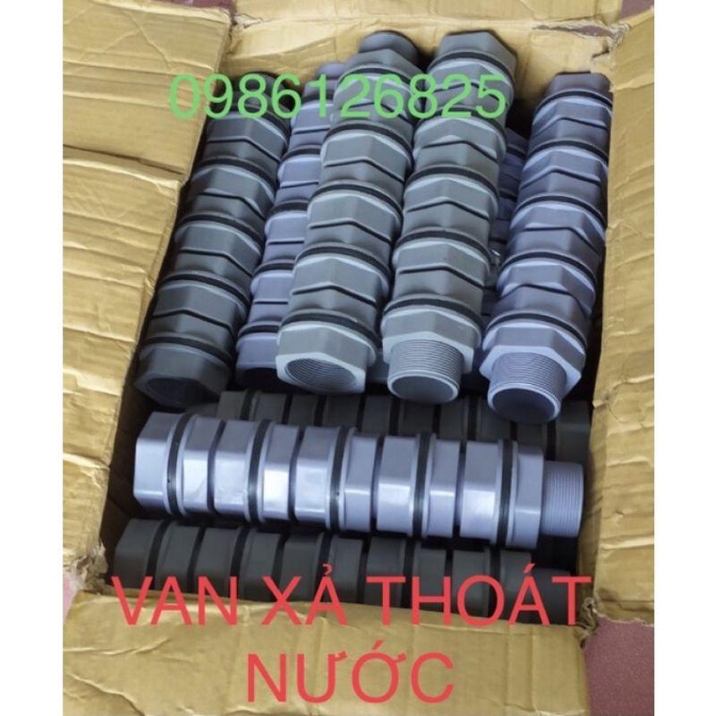 Van xả nước bể bạt HDPE -Van xả đáy thoát nước