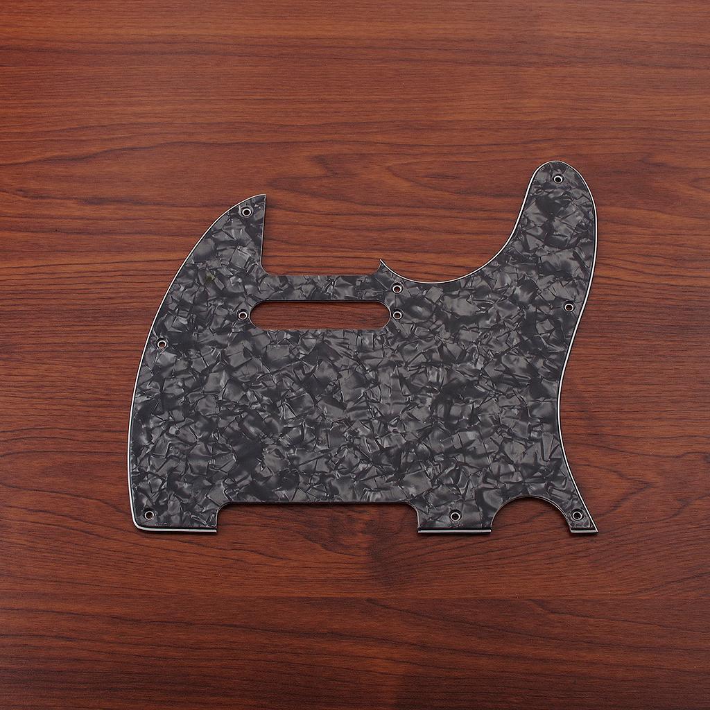 Guitar Pickguard Pick Guard PVC Scratchplate Black Pearl 3Ply Replacement Parts Guitar Accessories