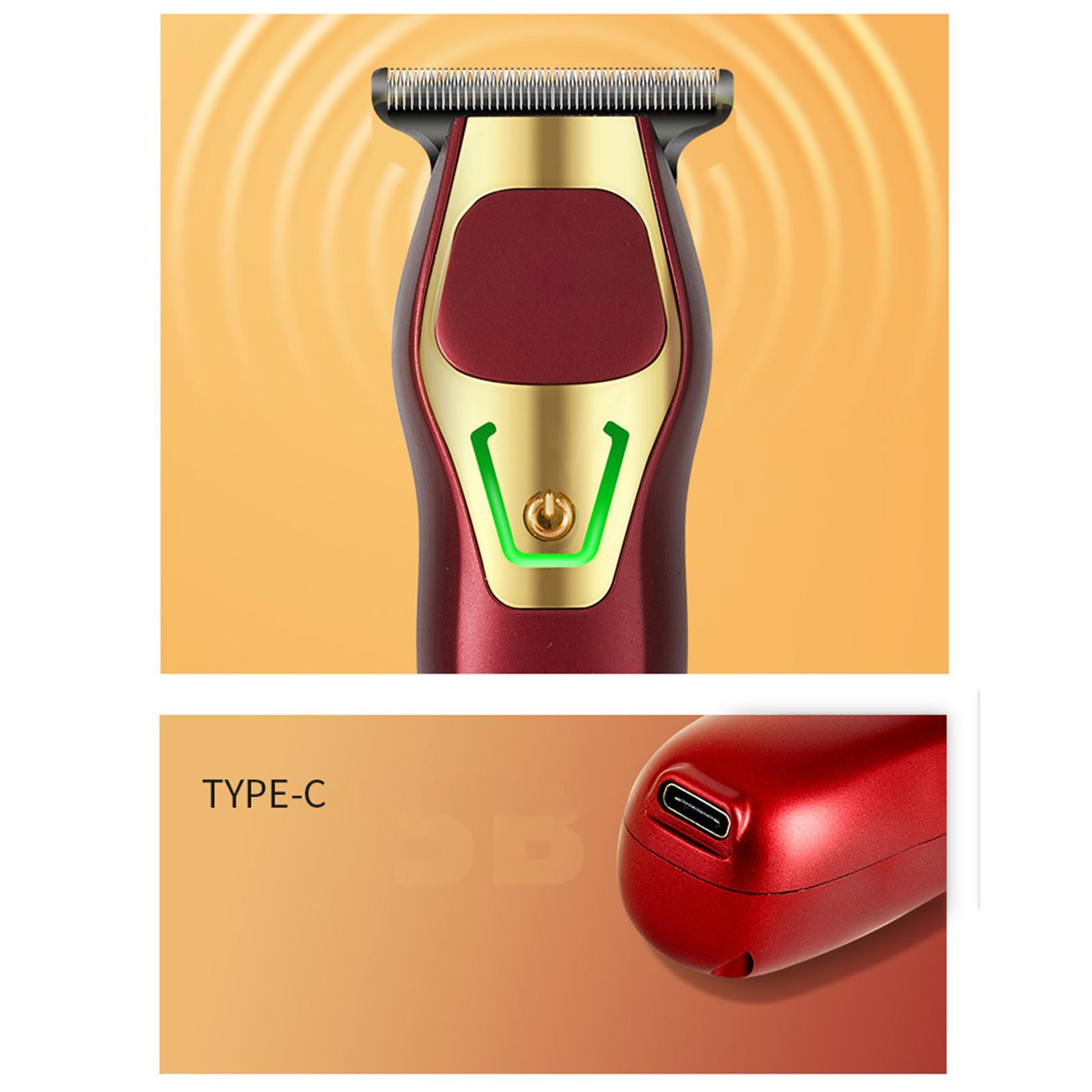 Electric Men's hair  Beard  USB Charging  Grooming Red