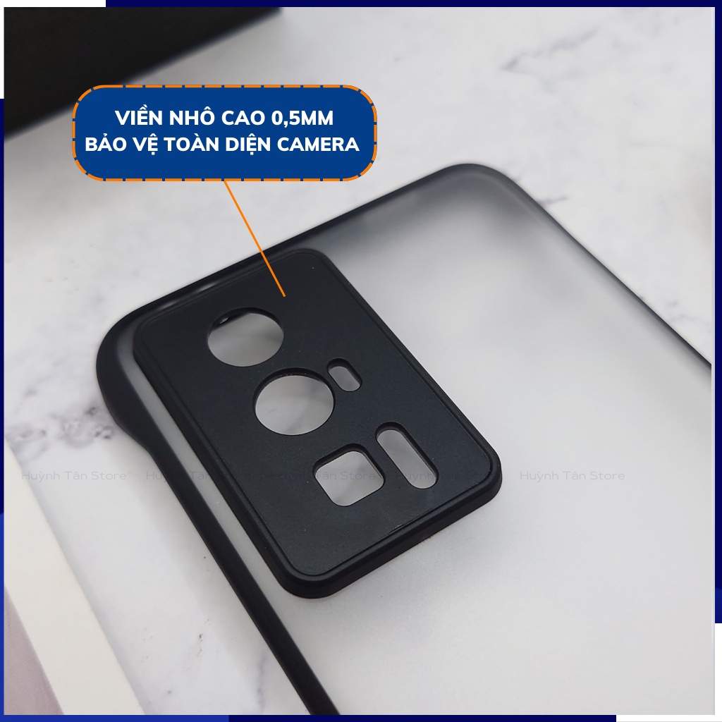 Ốp lưng redmi k60 k60 pro nửa cạnh lưng nhám chống bám vân tay bảo vệ camera phụ kiện điện thoại huỳnh tân store