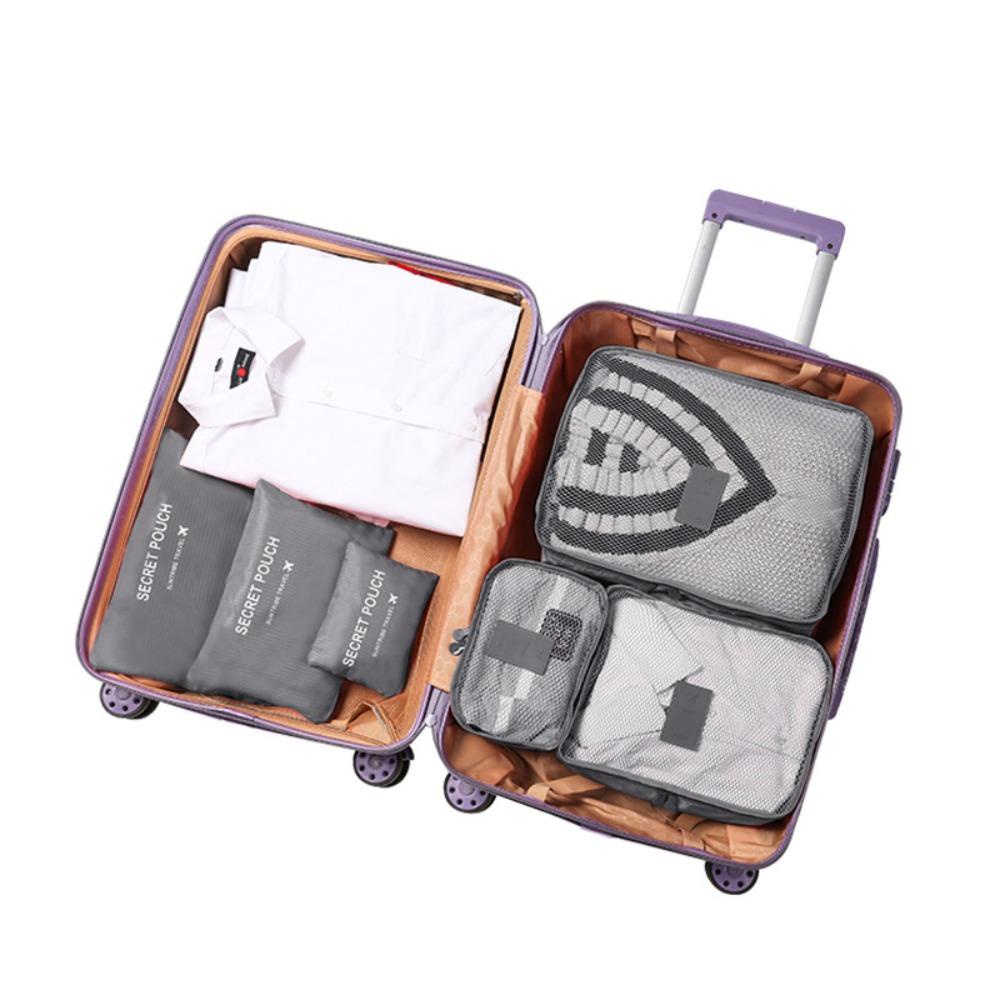 Combo 6 túi đựng đồ du lịch xếp gọn gàng trong vali chống thấm