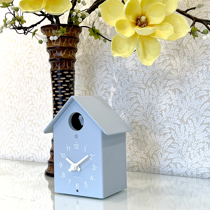 Đồng hồ Cuckoo Rhythm 4RH797SR04, kích thước 18.5×14.6×10.7 cm/480g. Dùng Pin