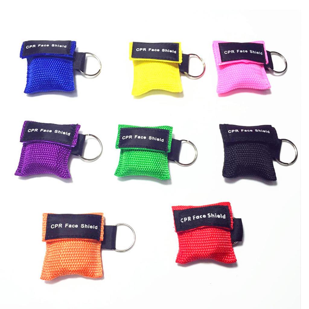 CPR Mask Keychain Emergency Survial Rescue Face Shield For First Aid
