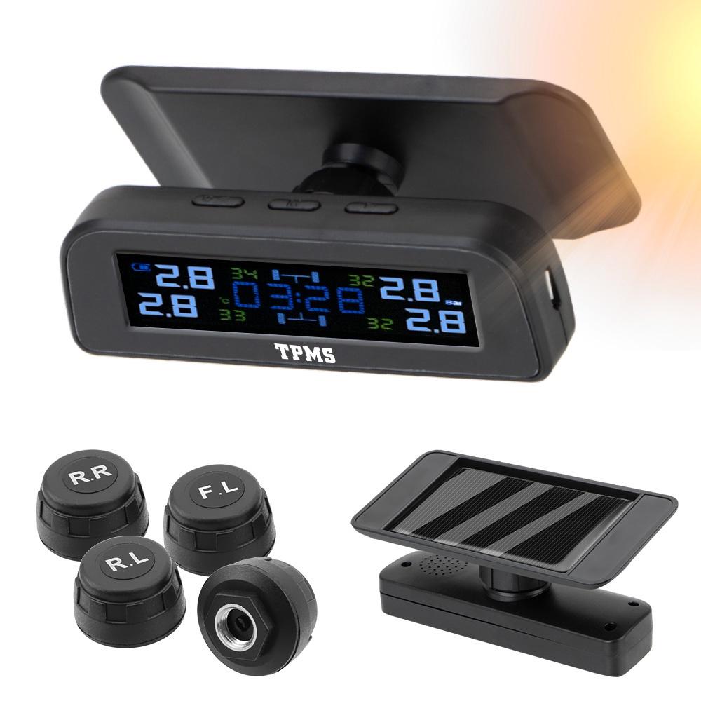 Hệ thống cảnh báo áp suất lốp xe hơi TPMS kèm 4 cảm biến