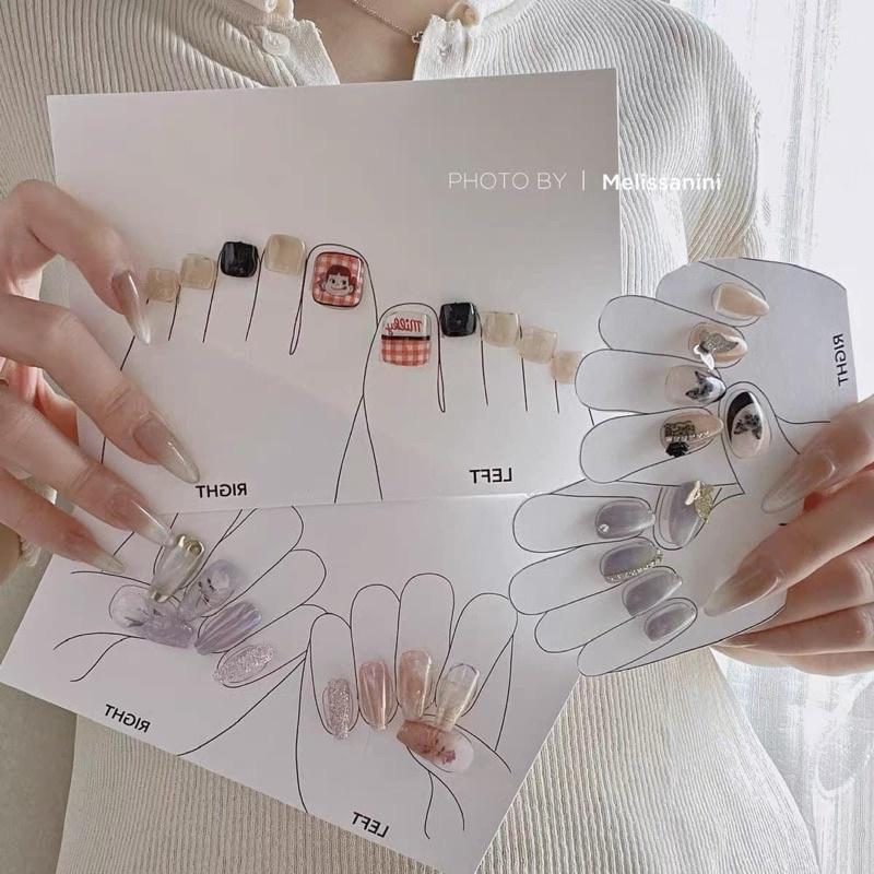 Bìa chụp ảnh mẫu, gắn nail box (giá 1 tấm