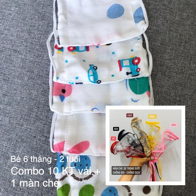 Combo Khẩu trang + Màn che cho bé