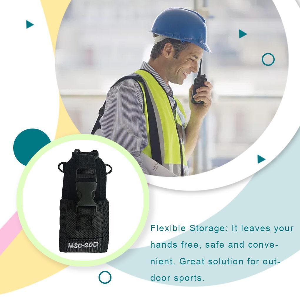 Túi Đựng Bộ Đàm / Điện Đàm MSC-20D Bằng Nylon Tiện Dụng Mang Theo Du Lịch / Cắm Trại