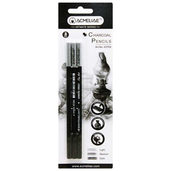 Vỉ 3 Bút Chì Than - Acmeliae 43704