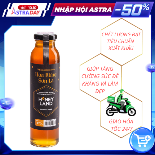 Mật ong nguyên chất Hoa Rừng Sơn La HONEYLAND 470g