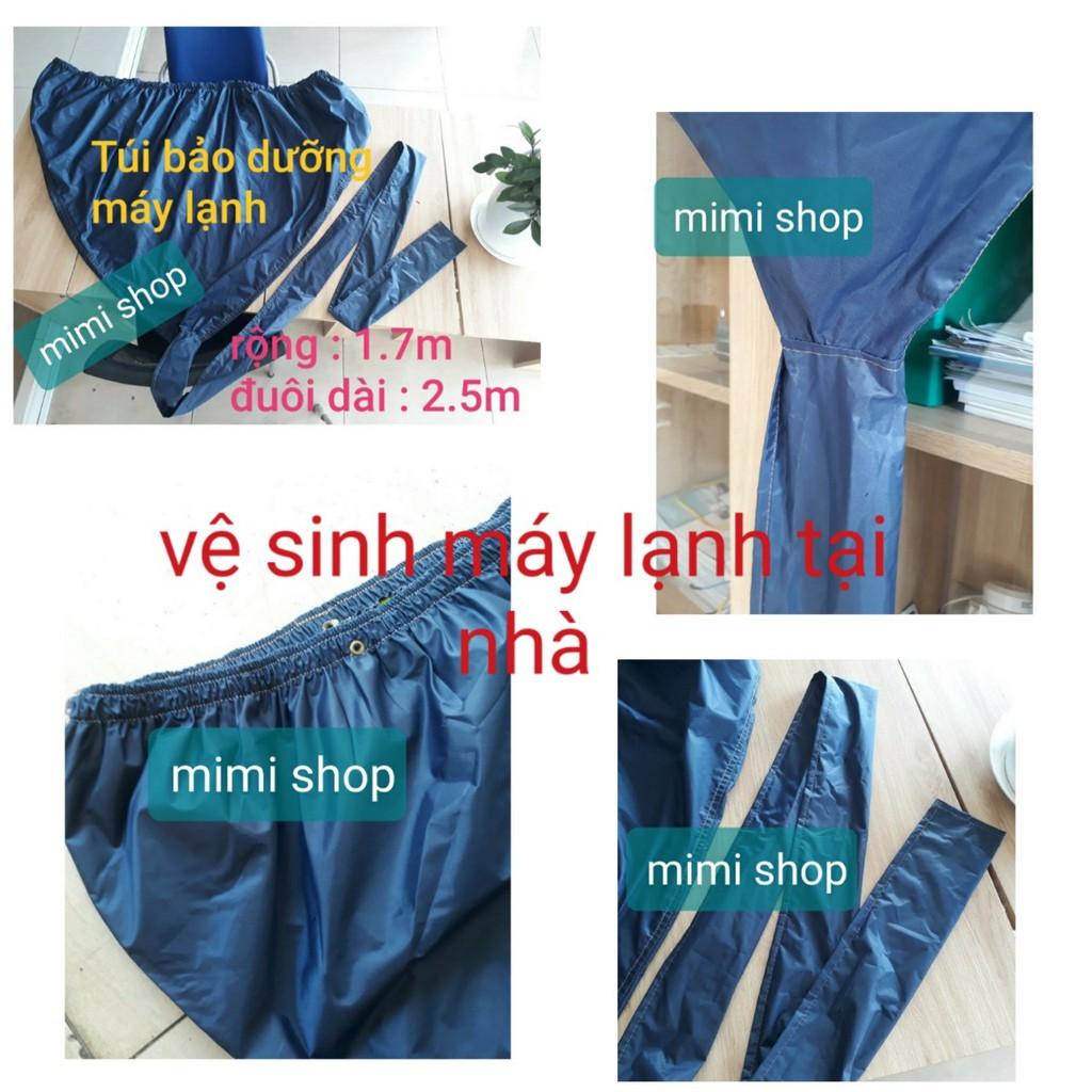 Túi trùm vệ sinh máy lạnh treo tường - Áo bọc hứng nước rửa điều hòa