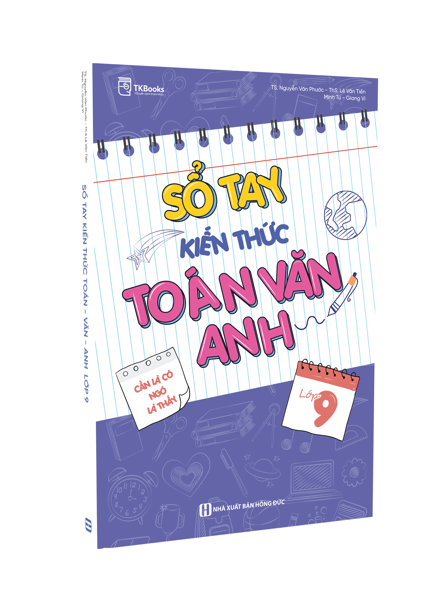 Sổ tay kiến thức Toán - Văn – Anh Lớp 9 - Bản Quyền