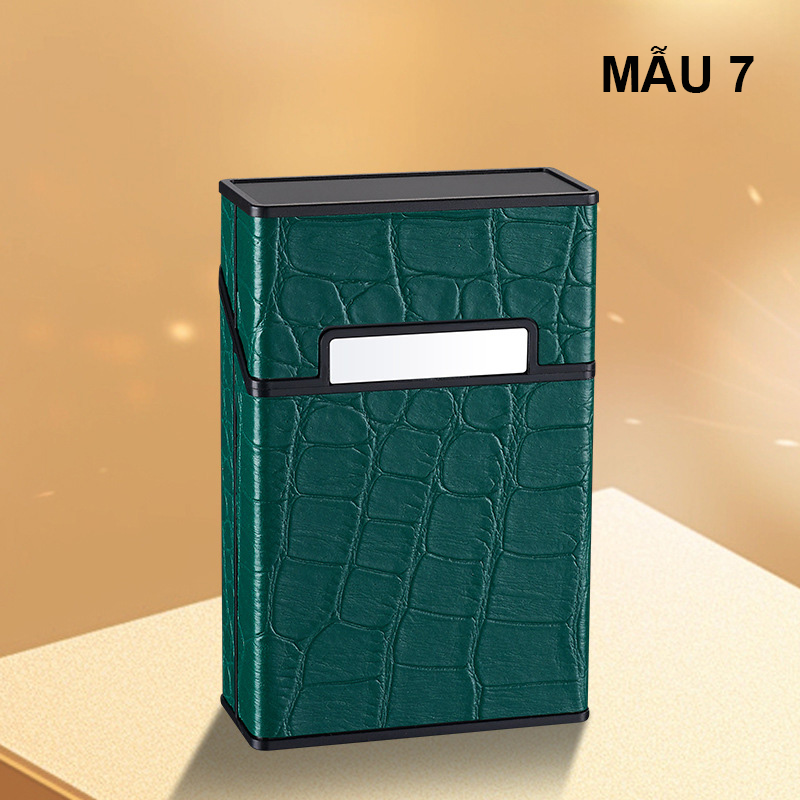 Hộp Đựng Thuốc 20 Điếu Lớn Ngắn Bọc Da