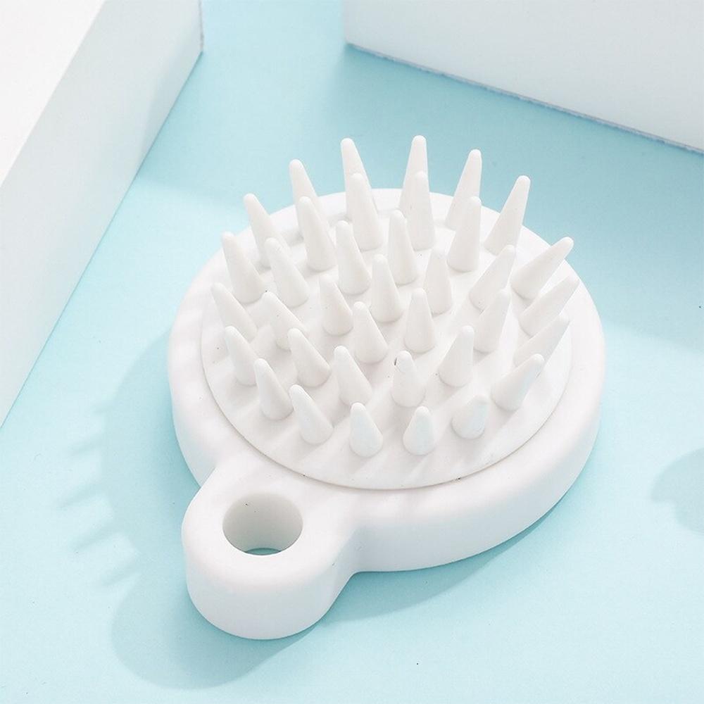 Lược Gội Đầu Silicon Trắng V1 Massage Đầu - Giảm Stress - Kích Thích Mọc Tóc