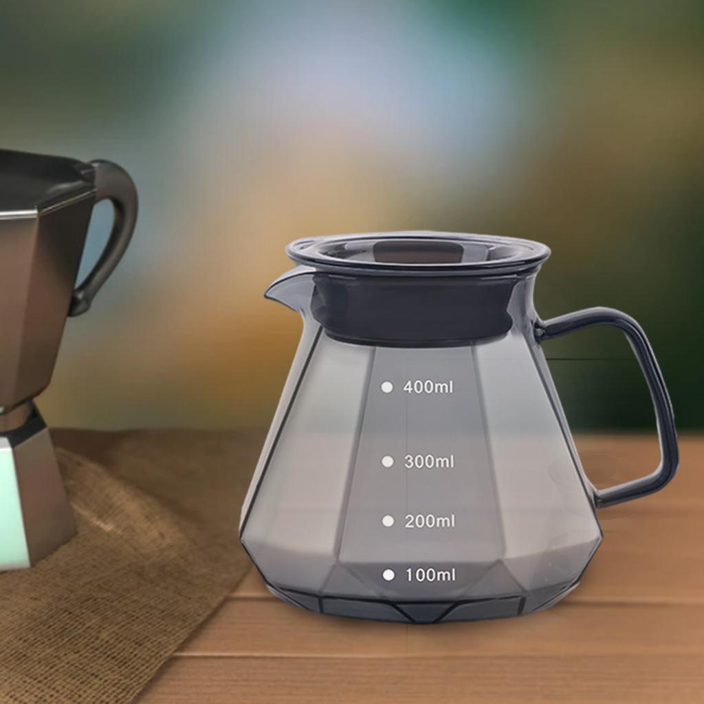 Pour Over Coffee Pot Fliter Cup Brewer V-Shaped Mouth for Coffee Lovers