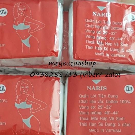 LỐC 10 GÓI QUẦN LÓT COTTON NARIS DÙNG 1 LẦN