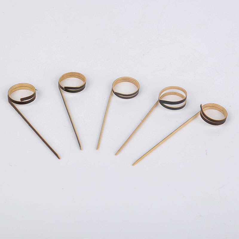 Bộ 100 que cắm trái cây trang trí ly cocktail hình kéo chiều dài 12cm