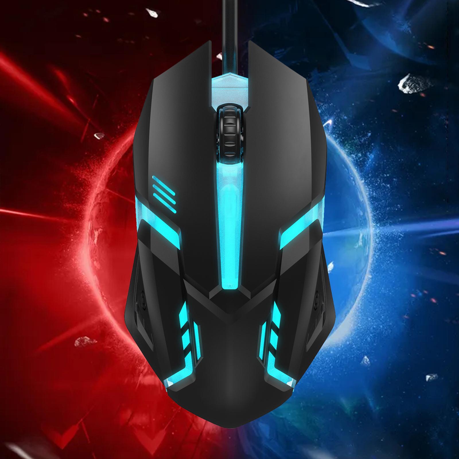 Gaming Mouse Adjustable DPI with Backlights Game for Laptop