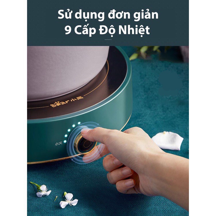 Bếp từ Bear DCL-A21B1 cảm ứng thông minh, sử dụng siêu an toàn, bảo vệ quá nhiệt, tự ngắt và nóng siêu tốc 2100W