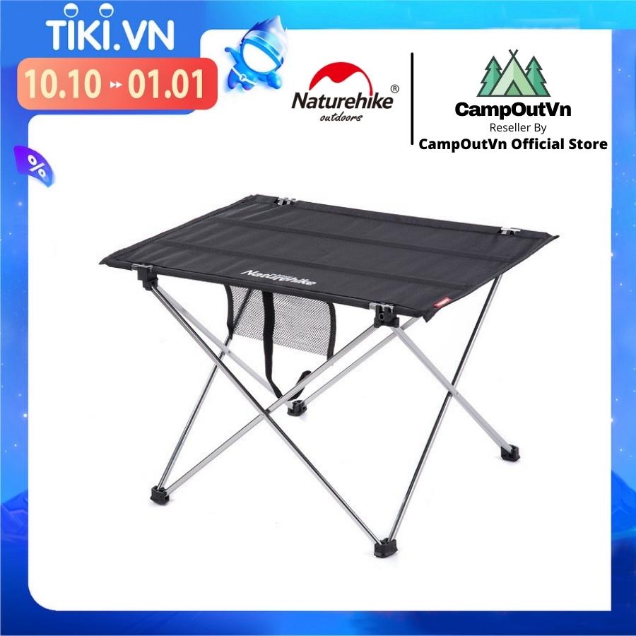 Bàn dã ngoại cắm trại Naturehike NH20JJ020 du lịch dã ngoại mặt vải khung nhôm xếp gọn nhẹ chắc chắn A203