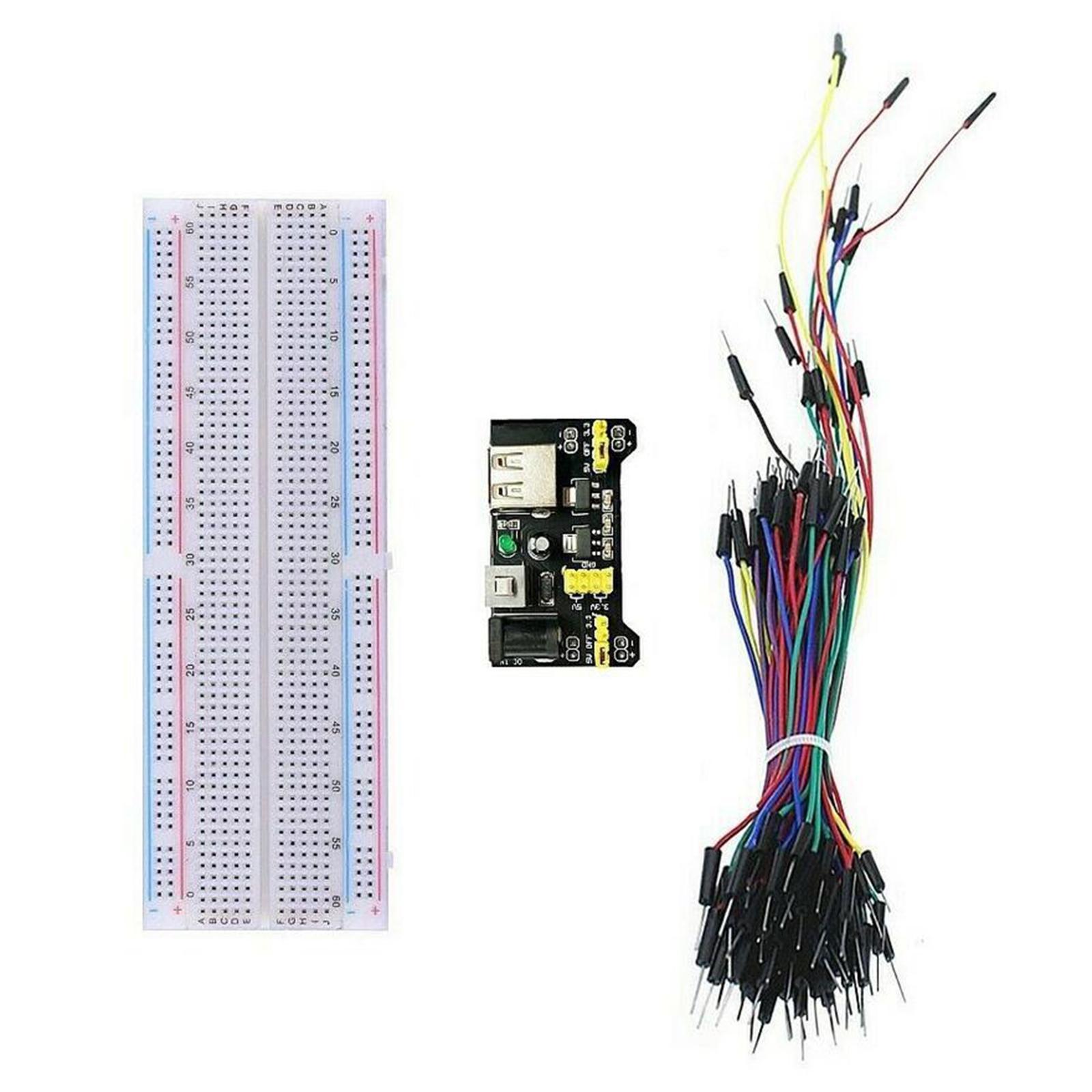 Electronic Component Breadboard PSU Set .1mm To PP3 New